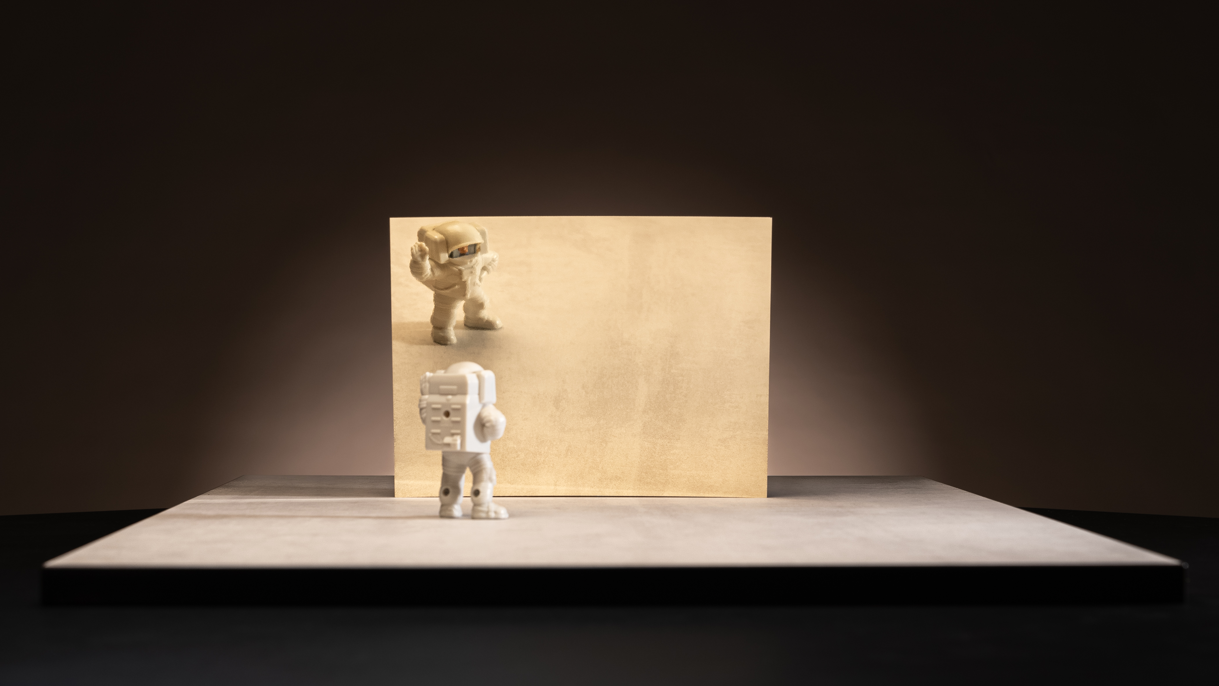 Spejl Laminat i Guld